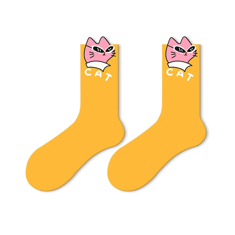 New Arrival Happy Funny Fancy Socks for Women and Men Cartoon Sock Lovers Gift 5 Pairs Student Style Hot Sale
