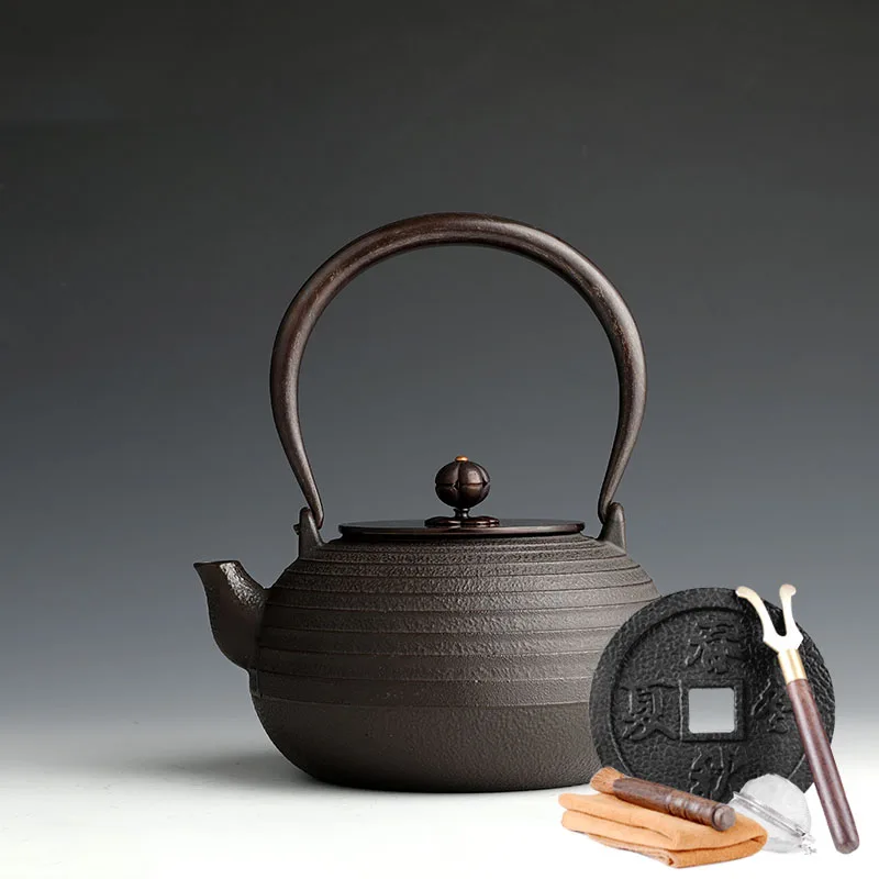 Японский чугунный чайник ручной работы для кипячения бытовой воды железный