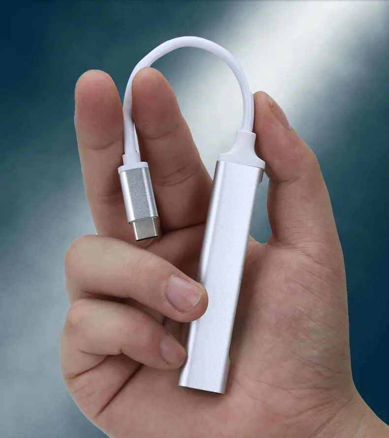 Usb-хаб Высокоскоростной 4-портовый USB 3 0 разветвитель типа c 5 Гбит/с для ПК