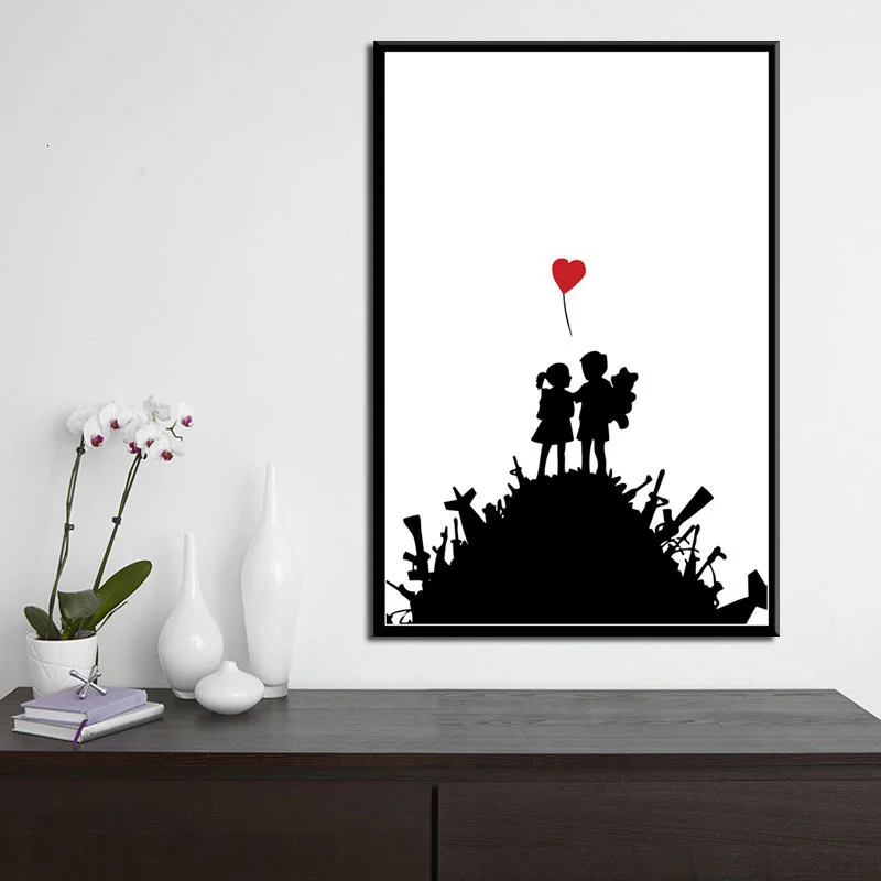 

Graffiti Modern Street Banksy Art posters and prints Pictures On The Wall Vintage Poster Decorative Home Decor Quadro