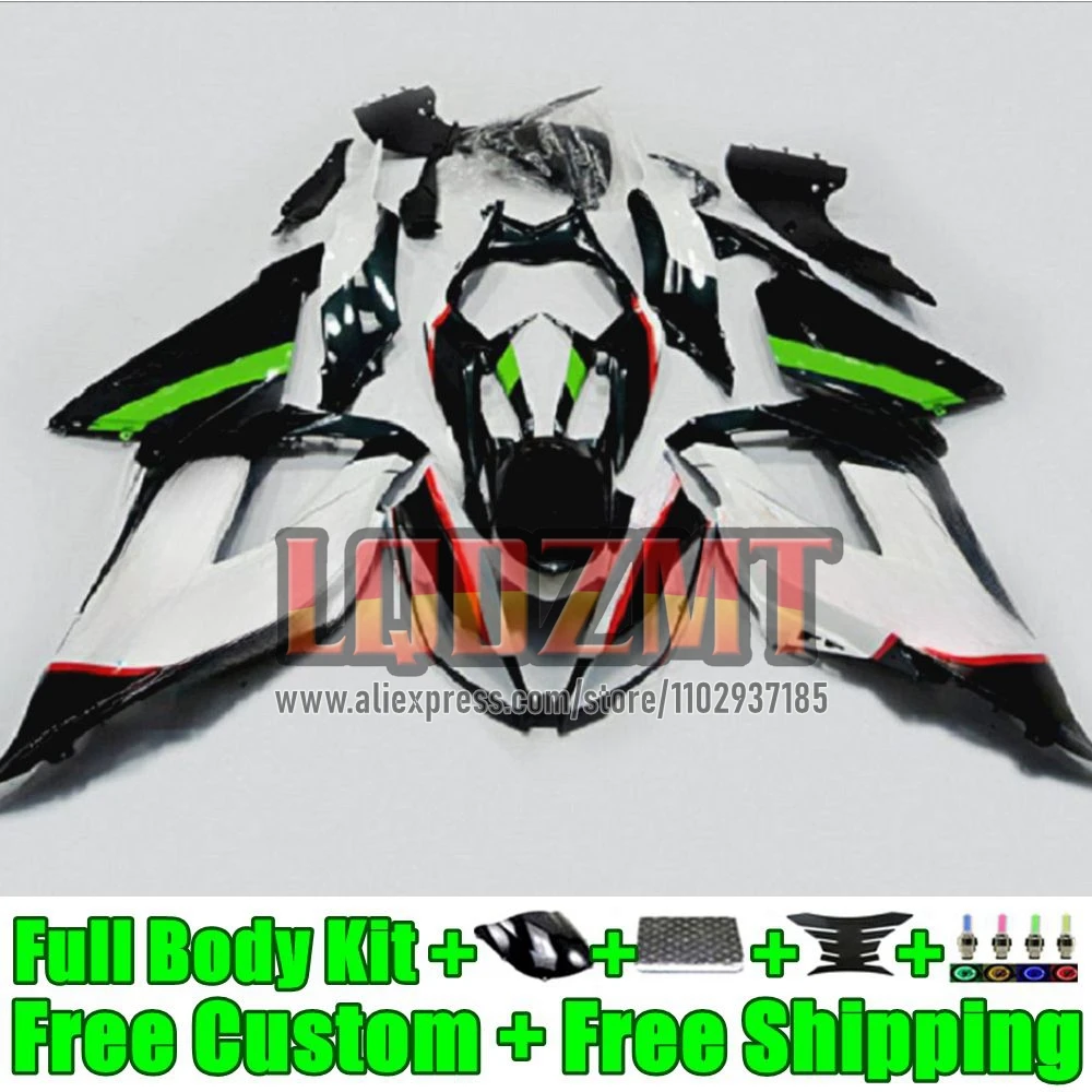 Кузов для KAWASAKI NINJA ZX-6R ZX 6R 636 41No17 зеленый белый ZX6R 2013 2014 2015 2016 2017 2018 ZX-636 13 14 15 16 17 18