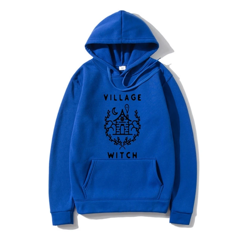 

The Village Witchraphic Cotton Hoodie Men 2022 Summer Hip Hop Cartoon Hoodie Men's Warmumblr Funny Fleece Sweat