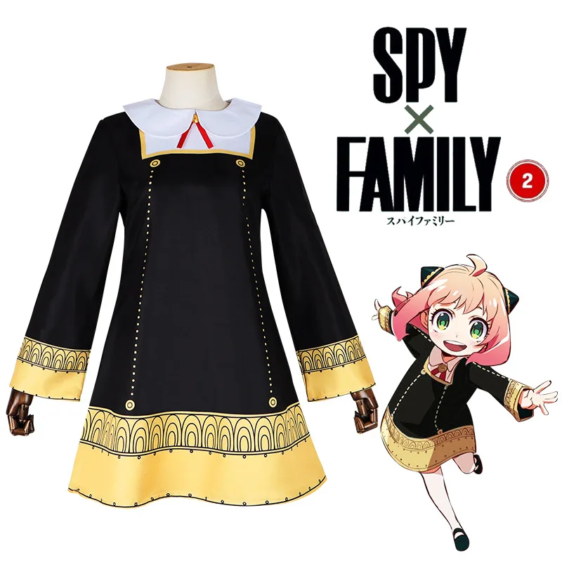 

Spy X Family Anime Cosplay Wig Adult Halloween Anya Forger Cosplay Costume Clothing Including Socks Devil Horn Headgear