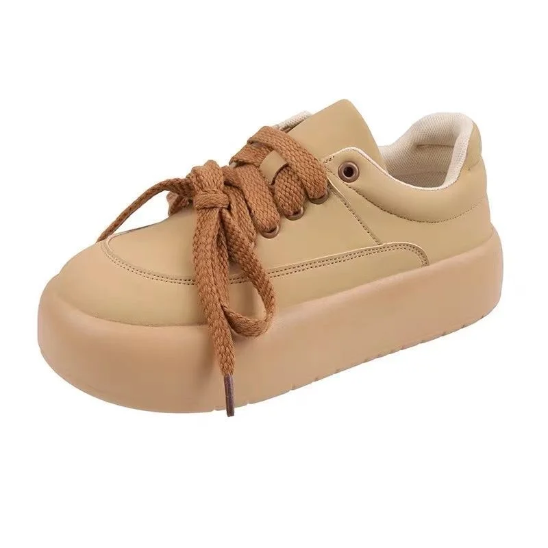 

Туфли женские однотонные с круглым носком, на толстой подошве