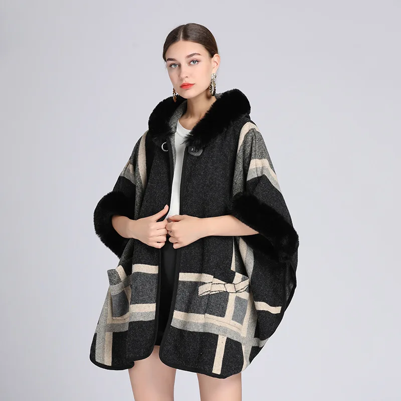 New Winter Long Sleeve Imitation Otter Rabbit Hair Coat Women Fashion Warm Fur Coats Outerwear Fake Fur Shawl Women Clothing