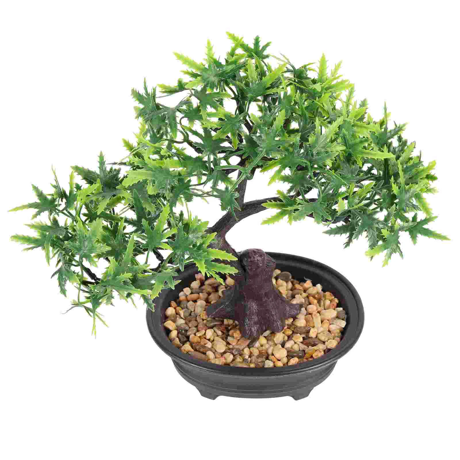

Bonsai Potted Tree Fake Artificial Plantsfaux Juniper Ornament Japanese Simulation Pot Pine Small Greenery Realistic