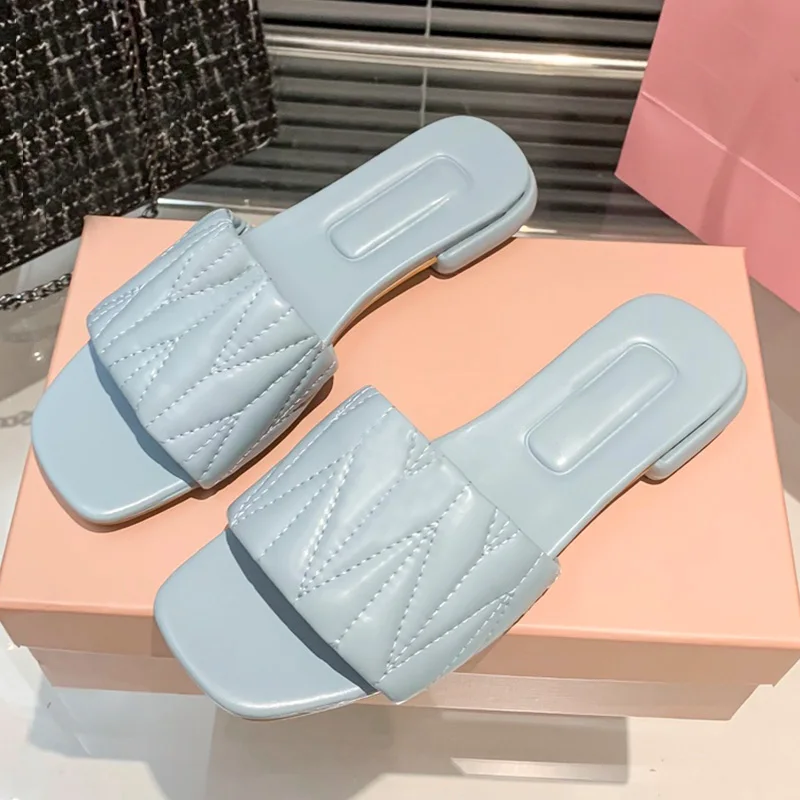 2023 New Fashion Open Toe Sandals Flat Women's Shoes Home Women's Shoes Casual Women's Shoes Beach Shoes Slippers Women's Shoes