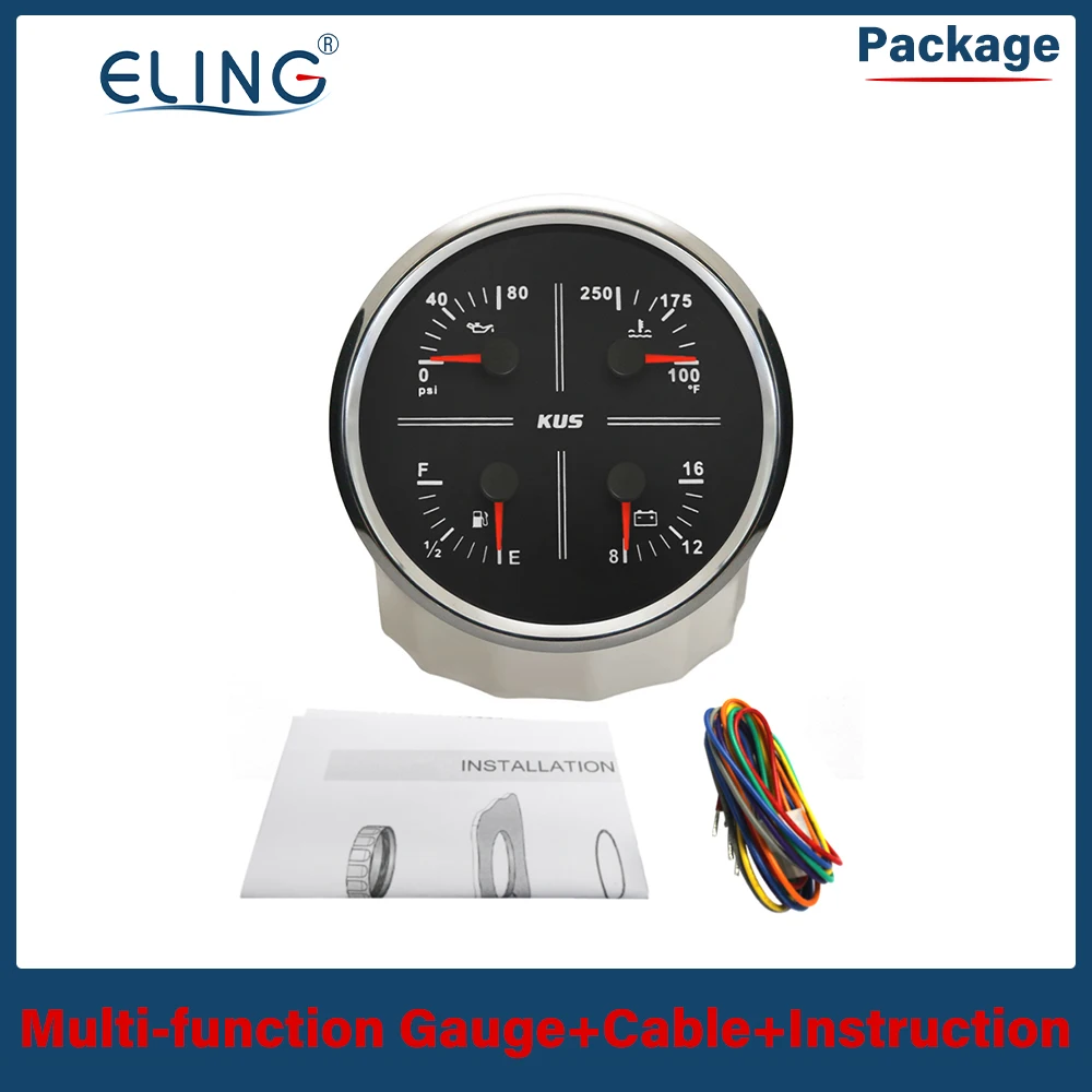 Многофункциональный тахометр ELING для автомобилей и лодок 110 мм 6 тыс. часов