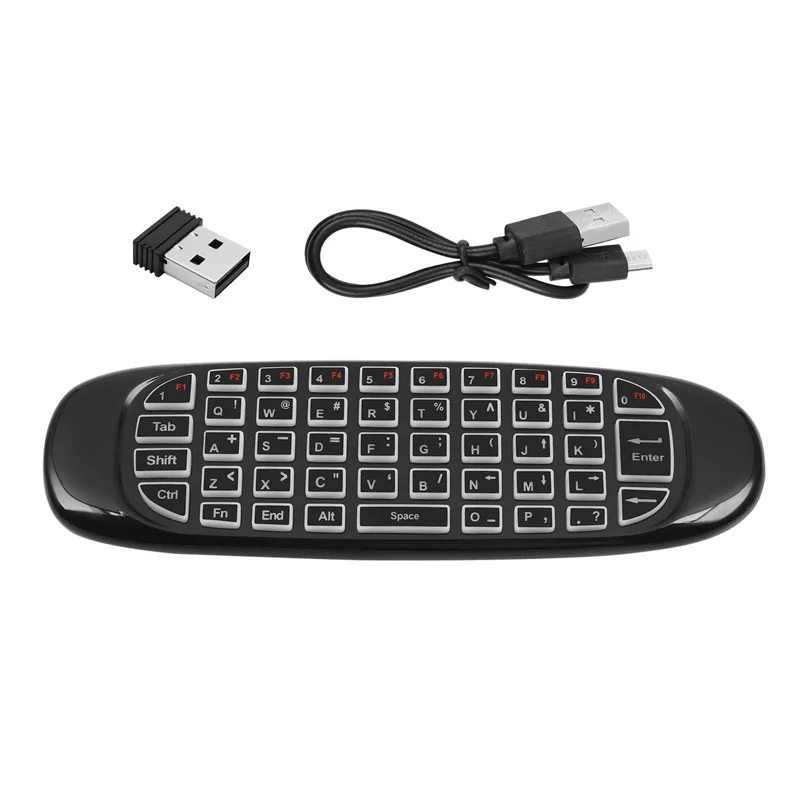 

2.4G RF Remote Control Air Mouse Wireless Keyboard Voice Backlight C120 for Android Smart TV Box