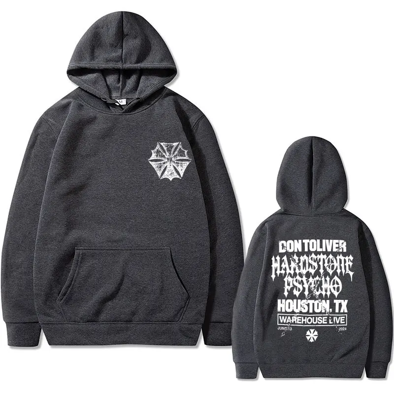 Рэпер Don Toliver Hardstone Psycho Album Толстовка с графическим рисунком Мужская винтажная