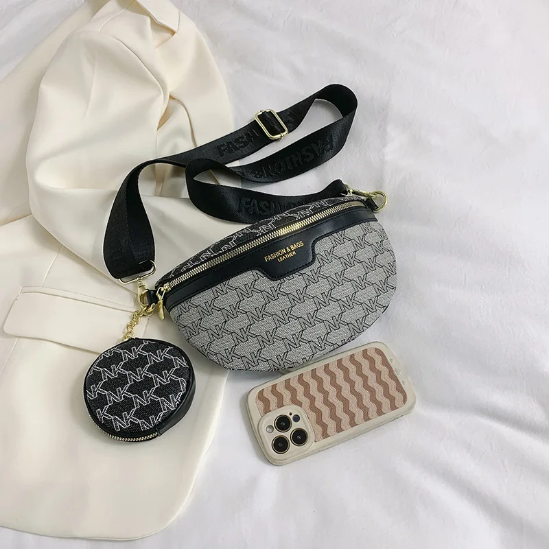 Корейские модные женские нагрудные сумки уличная трендовая поясная сумка с