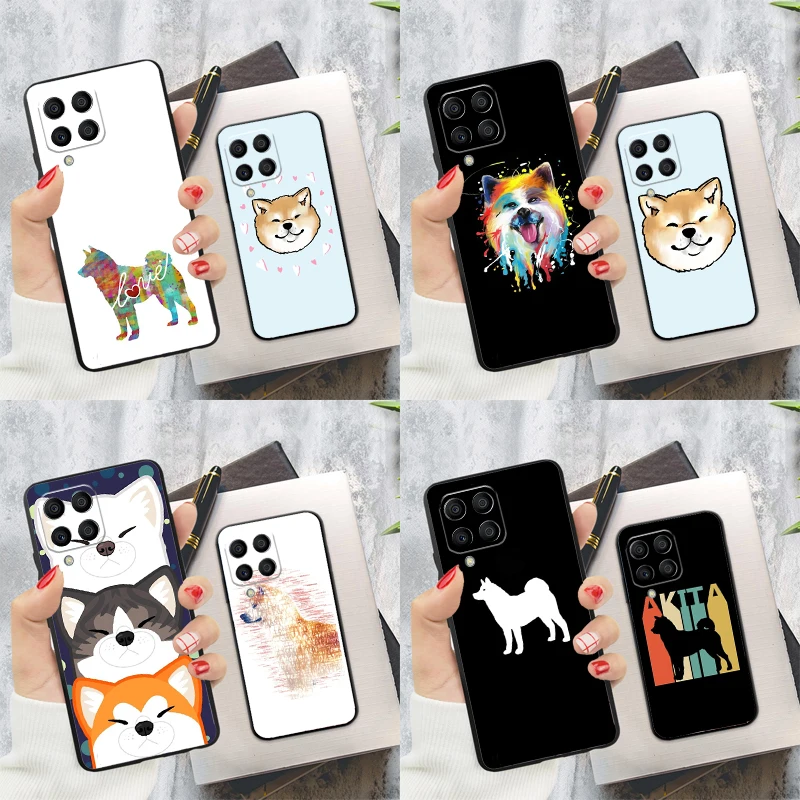 Чехол Animal Cute Dog Akita для Samsung Galaxy M32 M31 M12 M52 M13 M33 M53 M11 M51 M15 M55 M14 M34 M54 M20 M30s