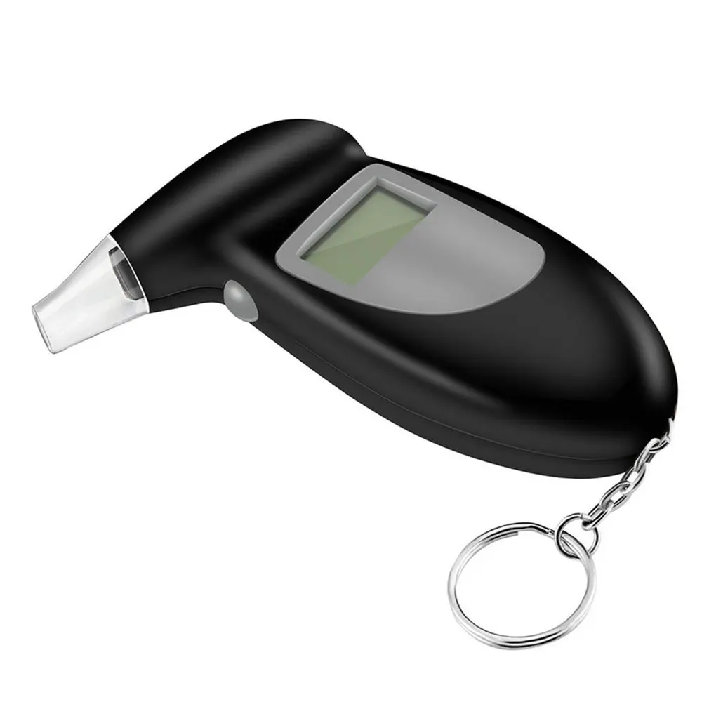 

Alcohol Breath Tester Breathalyzer Analyzer Detector Test Keychain Breathalizer Breathalyser Device With LCD Screen
