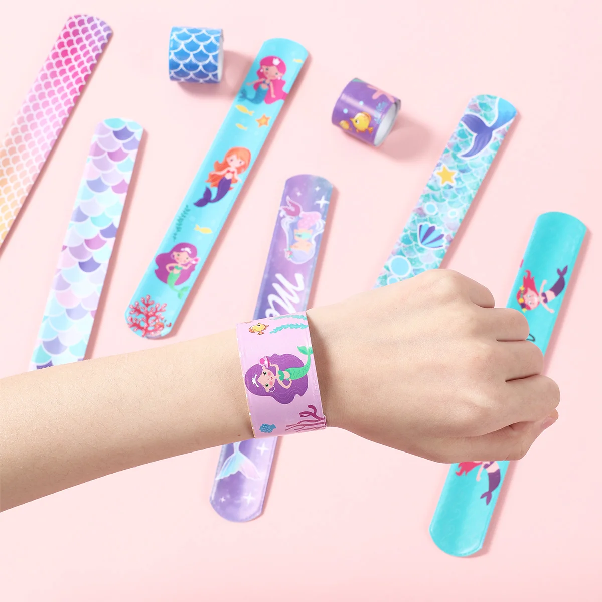 24 шт. набор браслетов с изображением русалки подарок для девочек под морем