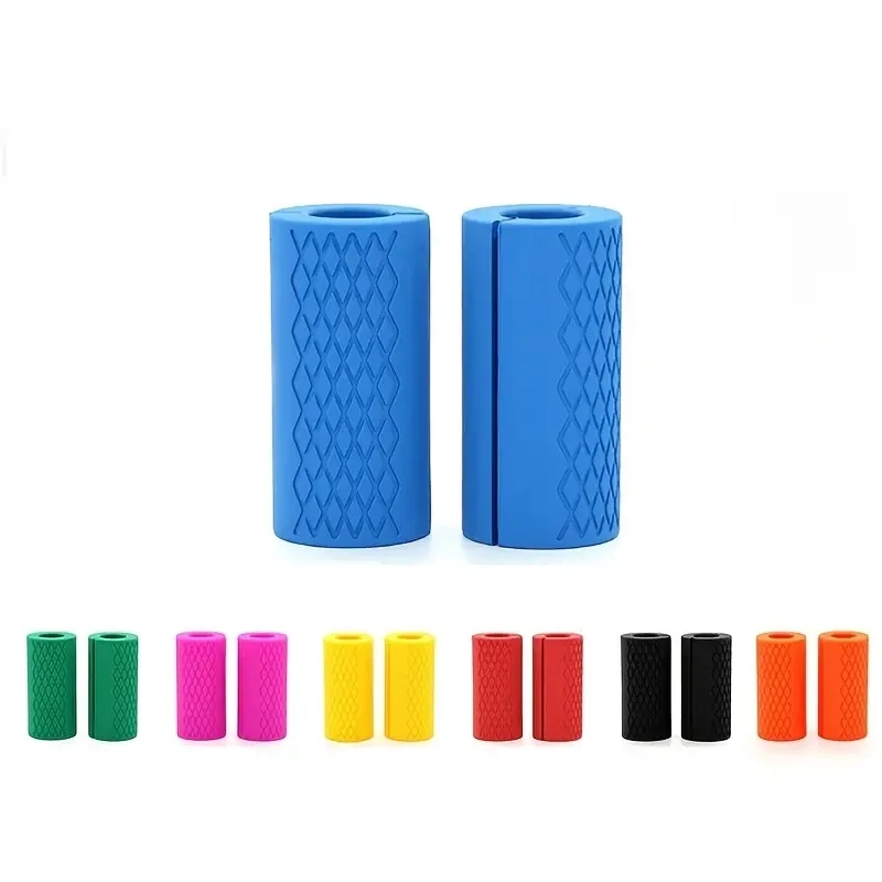 

Upgrade Your Workout with 2pcs Silicone Fat Grips - Non Slip Handles for Calisthenics, Barbells, Kettlebells & Dumbbells