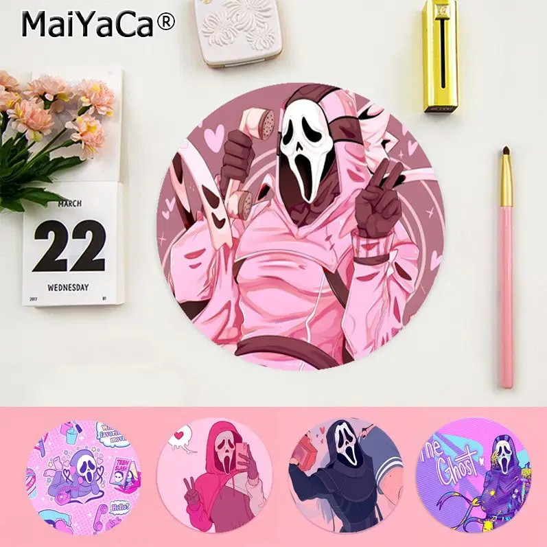 

Ghostface 22x22cm Round Office Computer Desk Mat Table Keyboard Big Mouse Pad Laptop Cushion Non-slip Desktop Mat