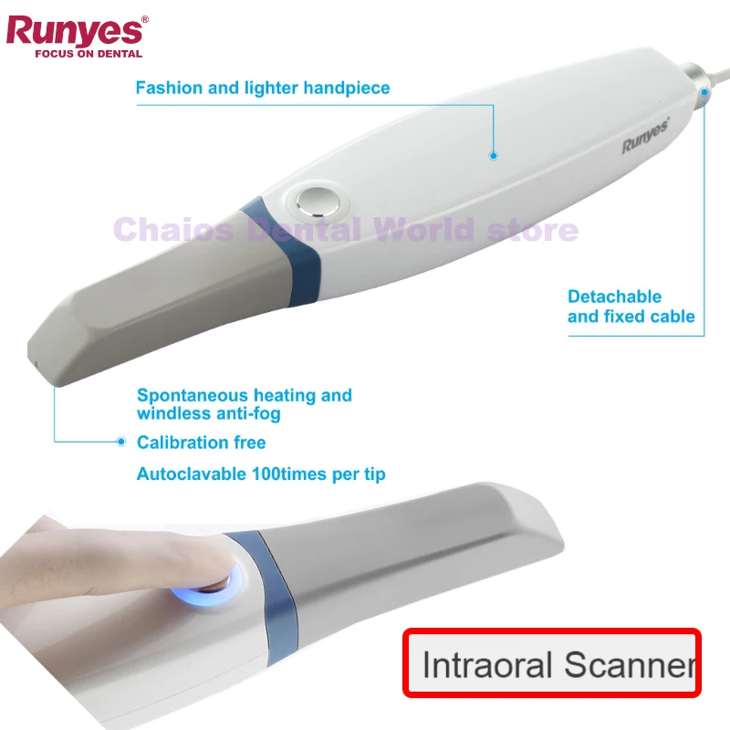 Интраоральный сканер Runyes 3DS стоматологическая цифровая 3d-визуализация