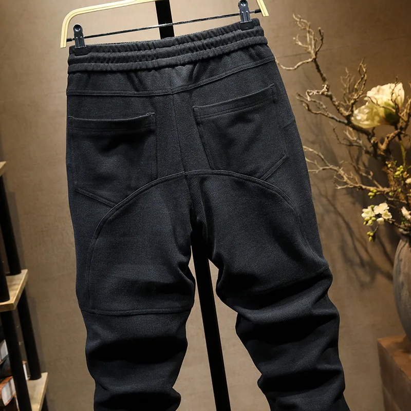 Мужские черные спортивные брюки Strech