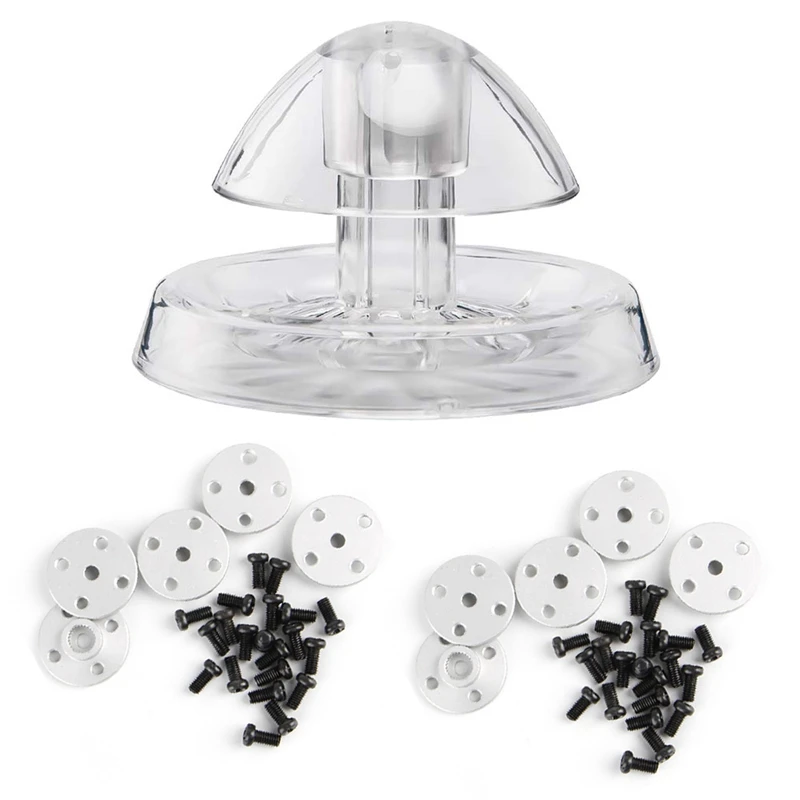 

1X ловушка для улитки для аквариума и 10 шт. металлических сервоприводов 25T круглых дисковых матов для MG995 MG996R