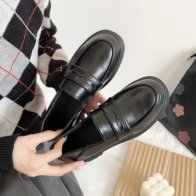 

Туфли Мэри Джейн Лоферы Лолита обувь сапоги японские студенческие туфли для девочек Лолита JK повседневная обувь Униформа на платформе
