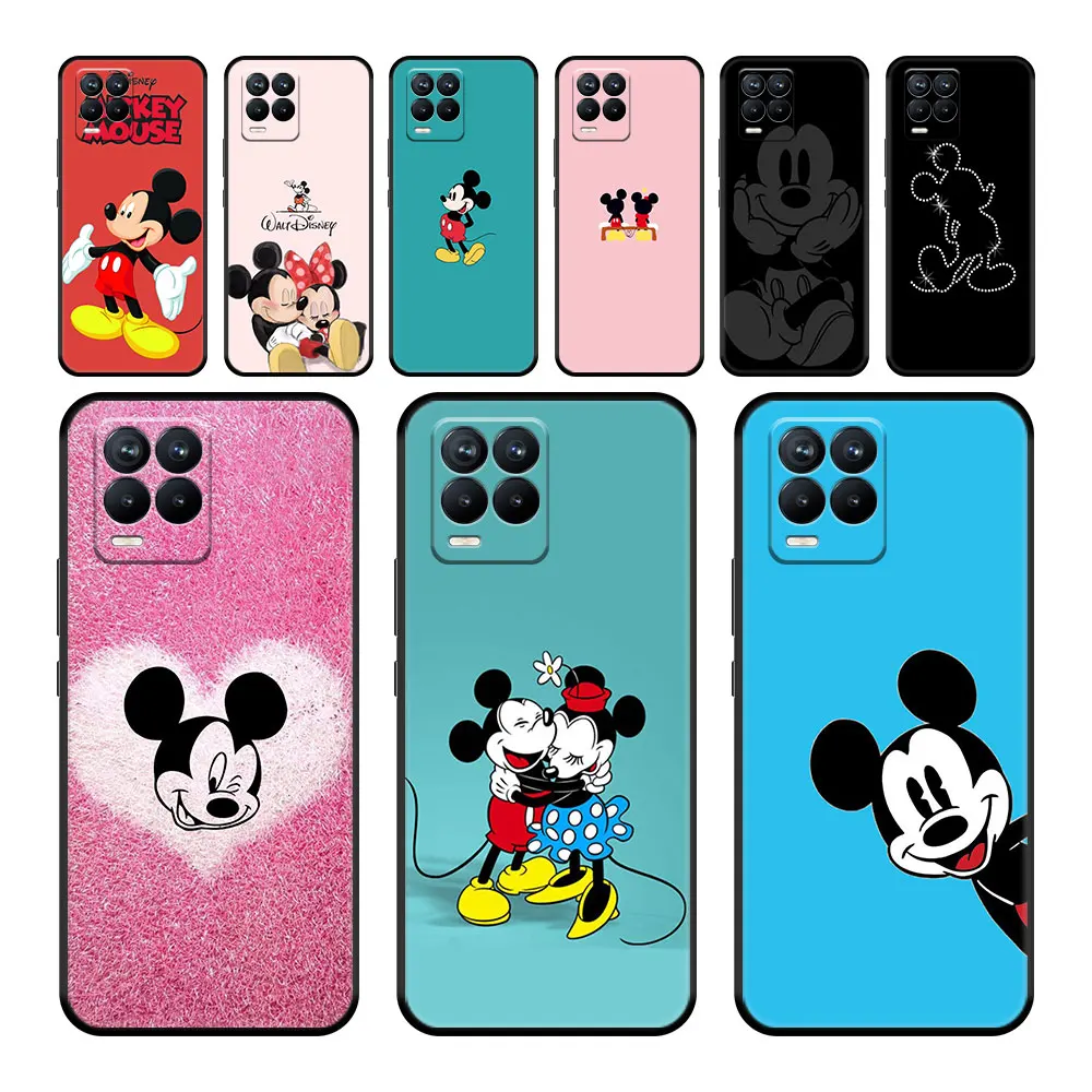 

Disney Lovely Minnie & Mickey Mouse Celular Funda Capinha For Realme C21y X50 Pro GT Neo 2 C21 9 5G 7 Pro 8i 8 GT Master C12