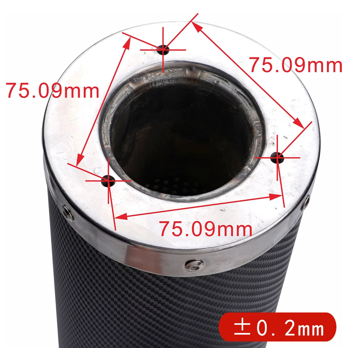 Глушитель выхлопной трубы для мотоцикла 500*118 см глушитель Honda Yamaha Suzuki Kawasaki Тип ATV