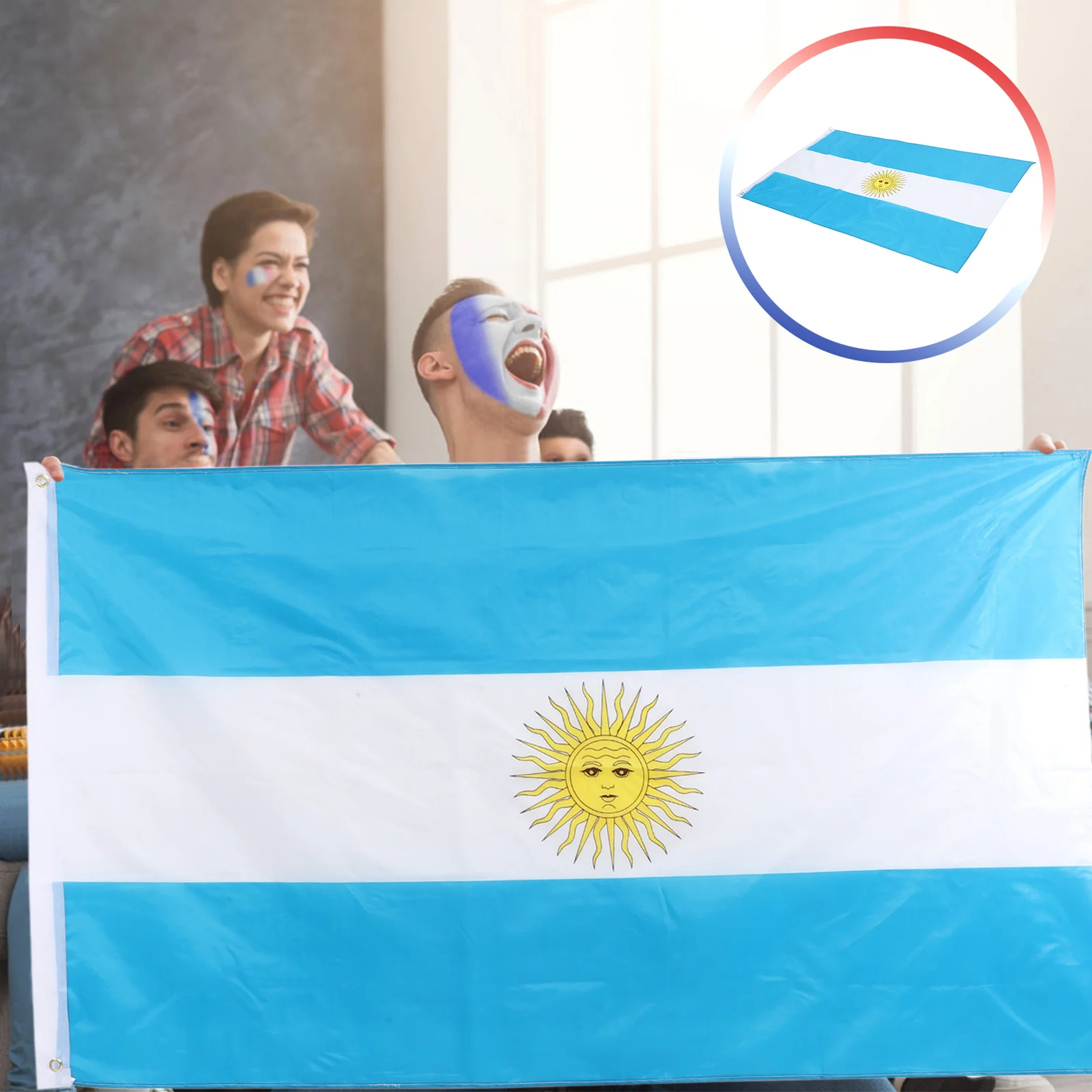 

Flag Flags Argentinian 3X5 National Outdoor Indoor Parade Country Game Festival Party Grand Event Sun Old World State Aires