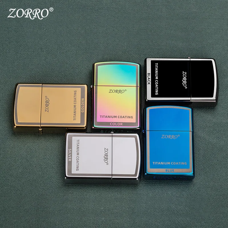 Enlarge Zorro's new colorful wheel kerosene lighter windproof creative personality men's smoking accessories outdoor products