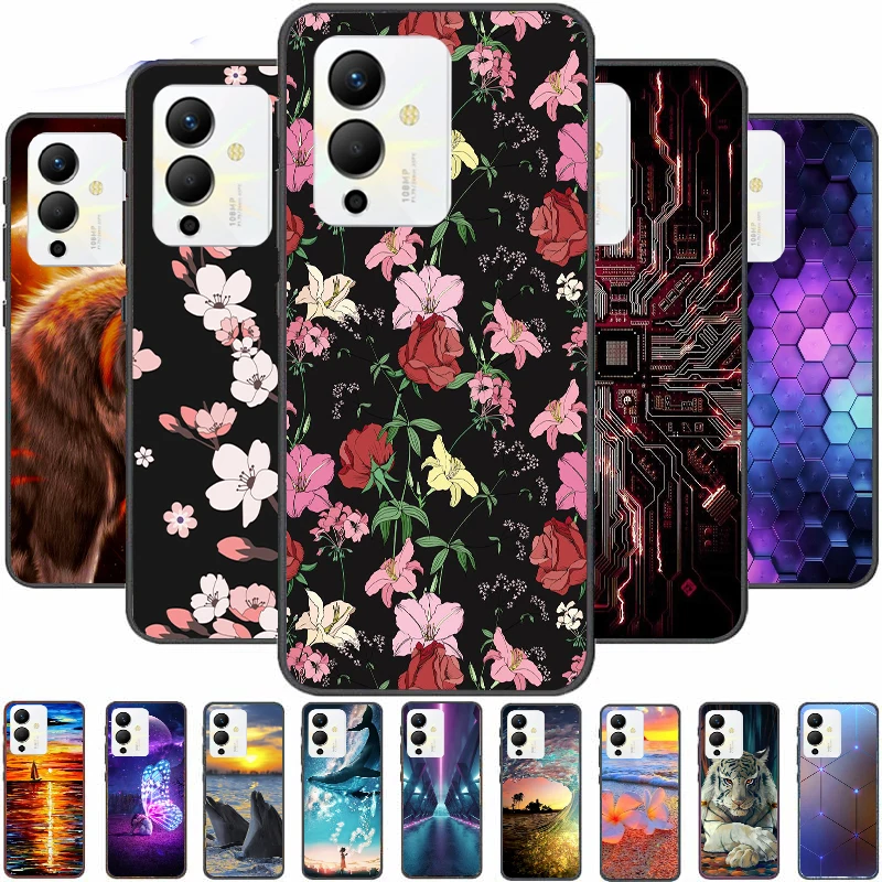 

Case For Infinix Note 12 Pro 5G Cover Soft TPU Cartoon Cute Coque Painting Fundas Bumper Shell Back Colorful Phone
