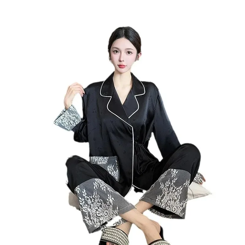 Новинка весенне-осенняя Женская Высококачественная Домашняя одежда из вискозы с