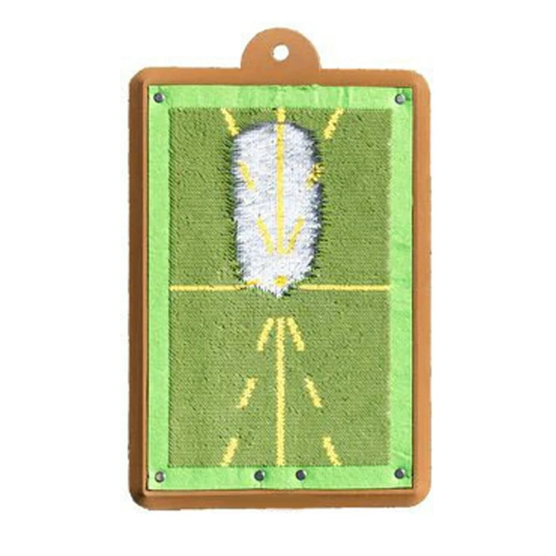

Golf Training Mat Shows Swing Batting Trajectory Direction Detection Pad