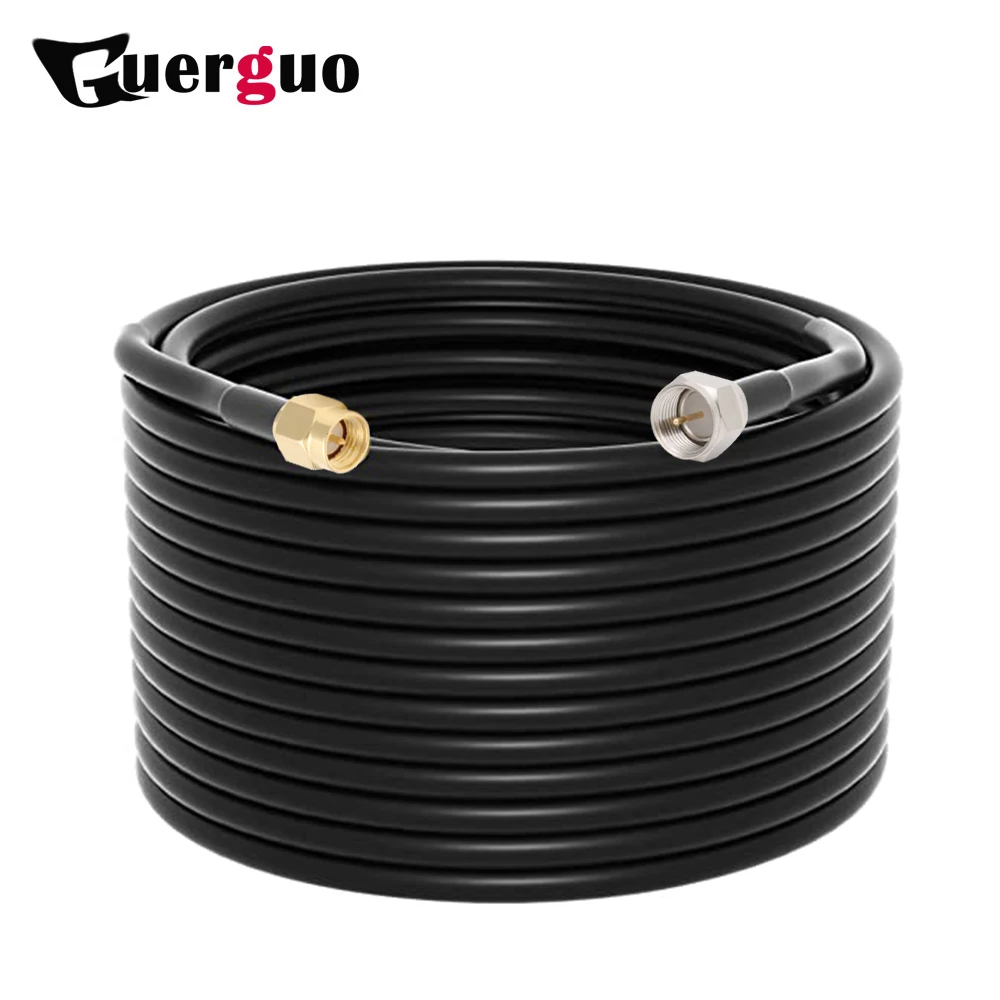 F Male to SMA Male Plug RG58 PIgtail 50ohm Coaxial Cable F Plug TV Antenna Adapter RF Coaxial Extension Cord RF Pigtail Jumper