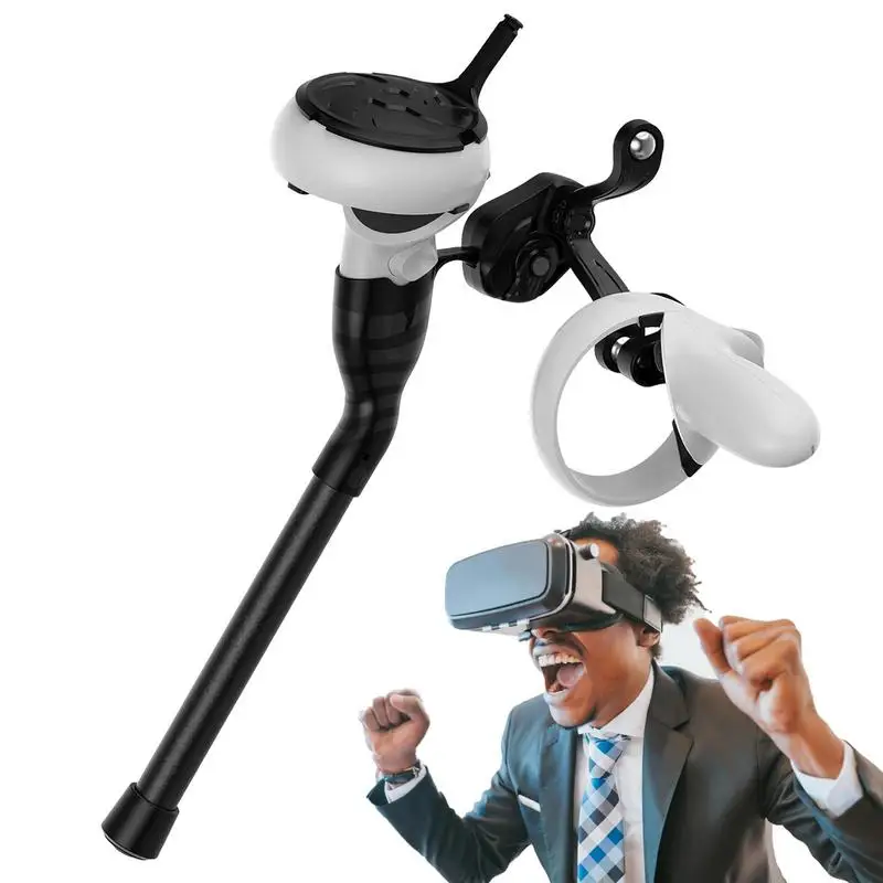 

Portable VR Controllers Long Stick Handle For Oculus For Quest 2 Fishing Rod Grip Playing VR Games Accessories For Adult Kids