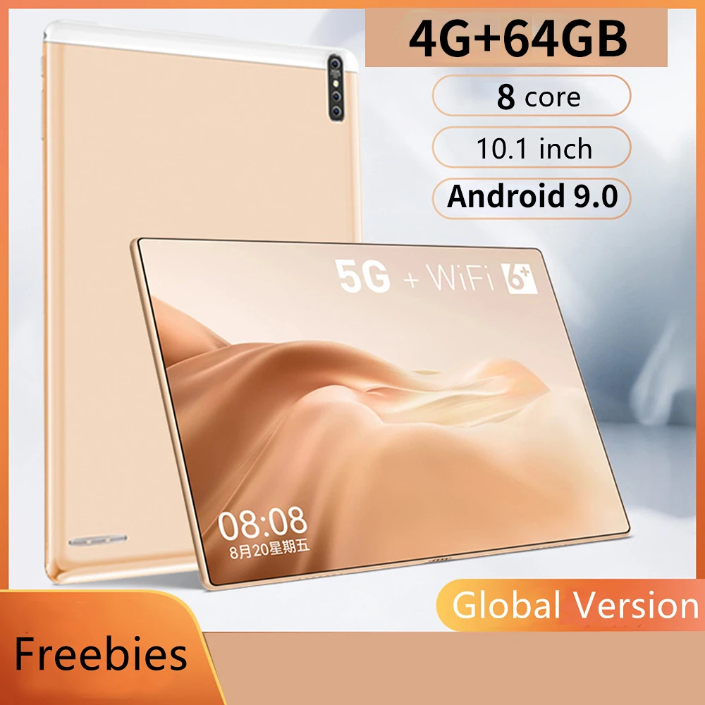 2023 Best-selling 10.1 inch 3G 4G Phone Call Tablet Pc Android 9.0 Octa Core 4GB+64GB Dual SIM Card 10.1 4G WiFi Tablets