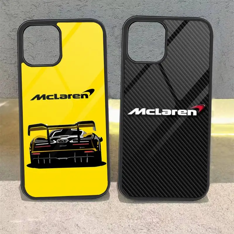 

Роскошный чехол для телефона McLaren в спортивном автомобиле, Роскошный чехол из поликарбоната и ТПУ для Apple Iphone 14 Pro 13 11 12 Mini 6 8 7 Plus X Xs XR Max, задние...