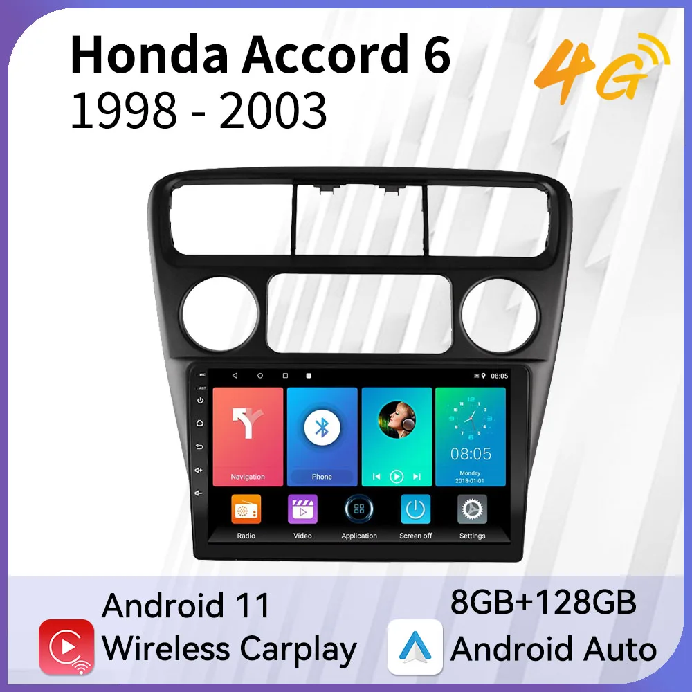 

2Din Android Car Stereo for Honda Accord 6 1998 - 2003 Car Radio Multimedia Player Navigation GPS Wifi FM BT Head Unit Autoradio