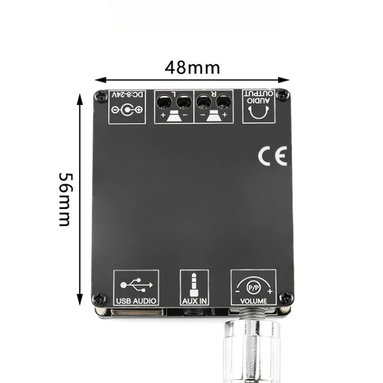 Фото XY-C50L 50 Вт * 2 Стерео Bluetooth цифровой усилитель мощности, двухканальный, с плавной регулировкой на 360 градусов №2