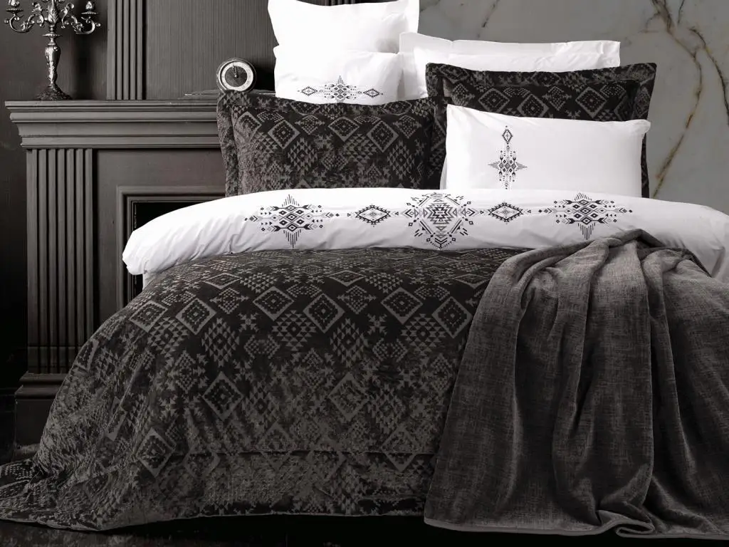 

Хлопковая коробка Snazzy Dowry Set 10 Parça Simona Anthracite