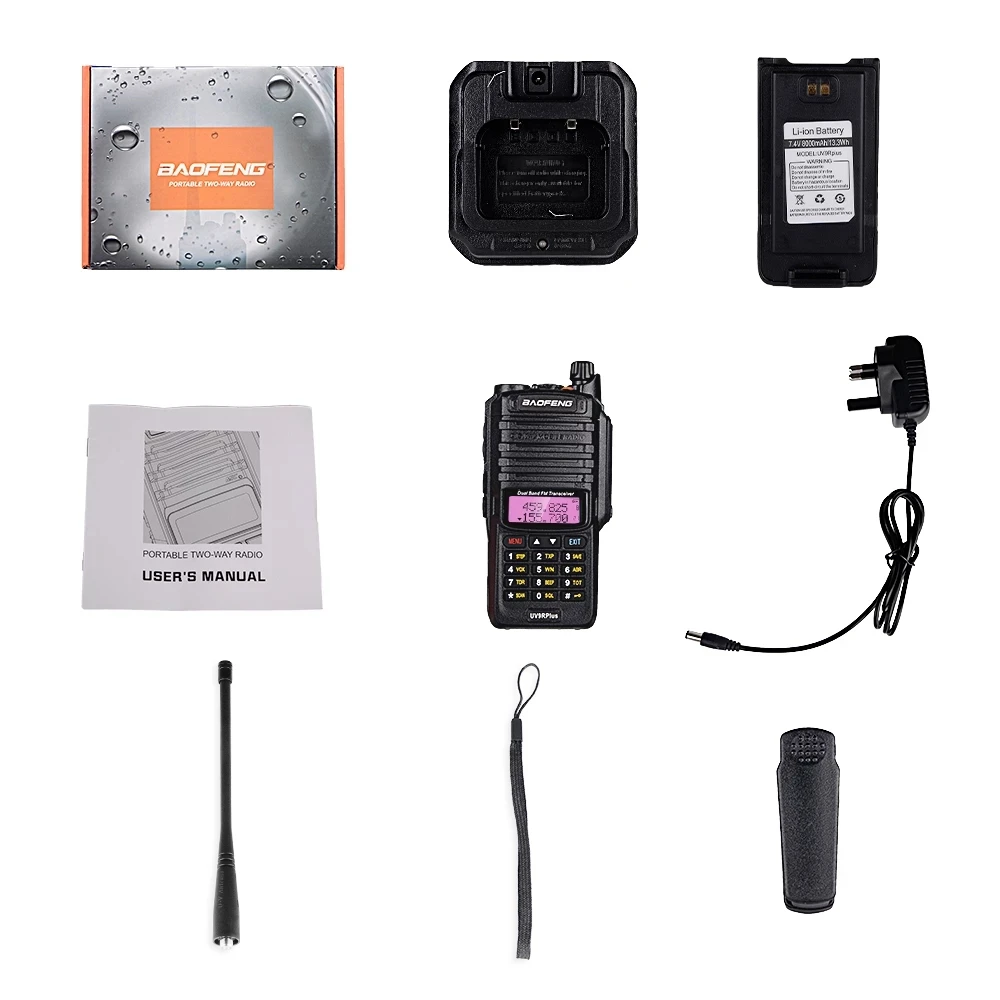 2022 Baofeng UV-9R Plus Better Uv-xr Waterproof Walkie Talkie 10w Wireless CB Ham Radio Station 50km Uhf Vhf Dual Band Radio PX images - 6
