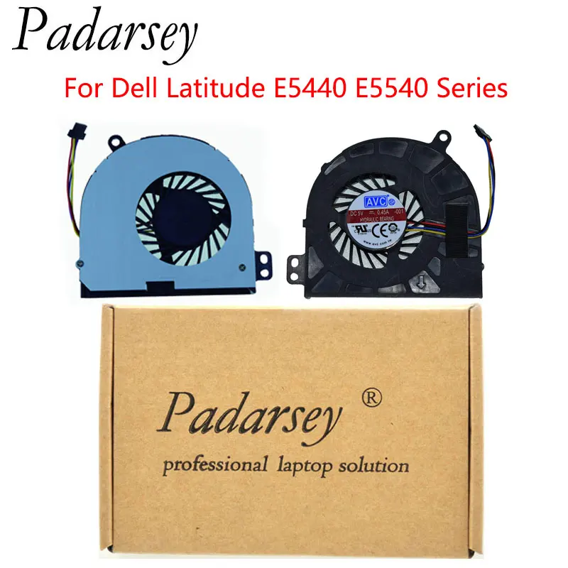 Запасной вентилятор для процессора ноутбука Padarsey для Dell Latitude E5440 E5540 Series, 4-контактный 4-проводной ноутбук 87XFX 087XFX
