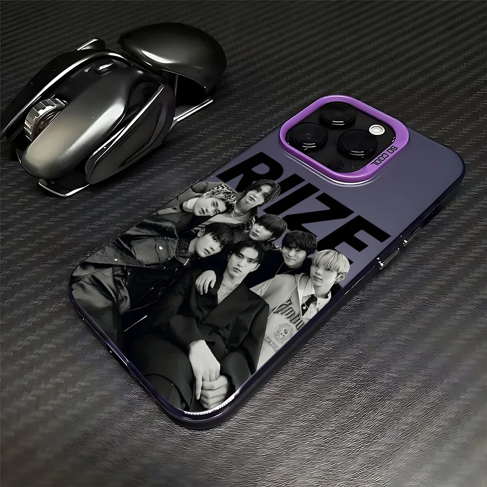 Фото Горячий чехол для телефона K-KPOP R-RIIZEs Cool для IPhone 17 16e 16 15 14 13 12 11 Mini Pro Max X XR 8 Air Plus с защитой от падения, матовая задняя крышка №4