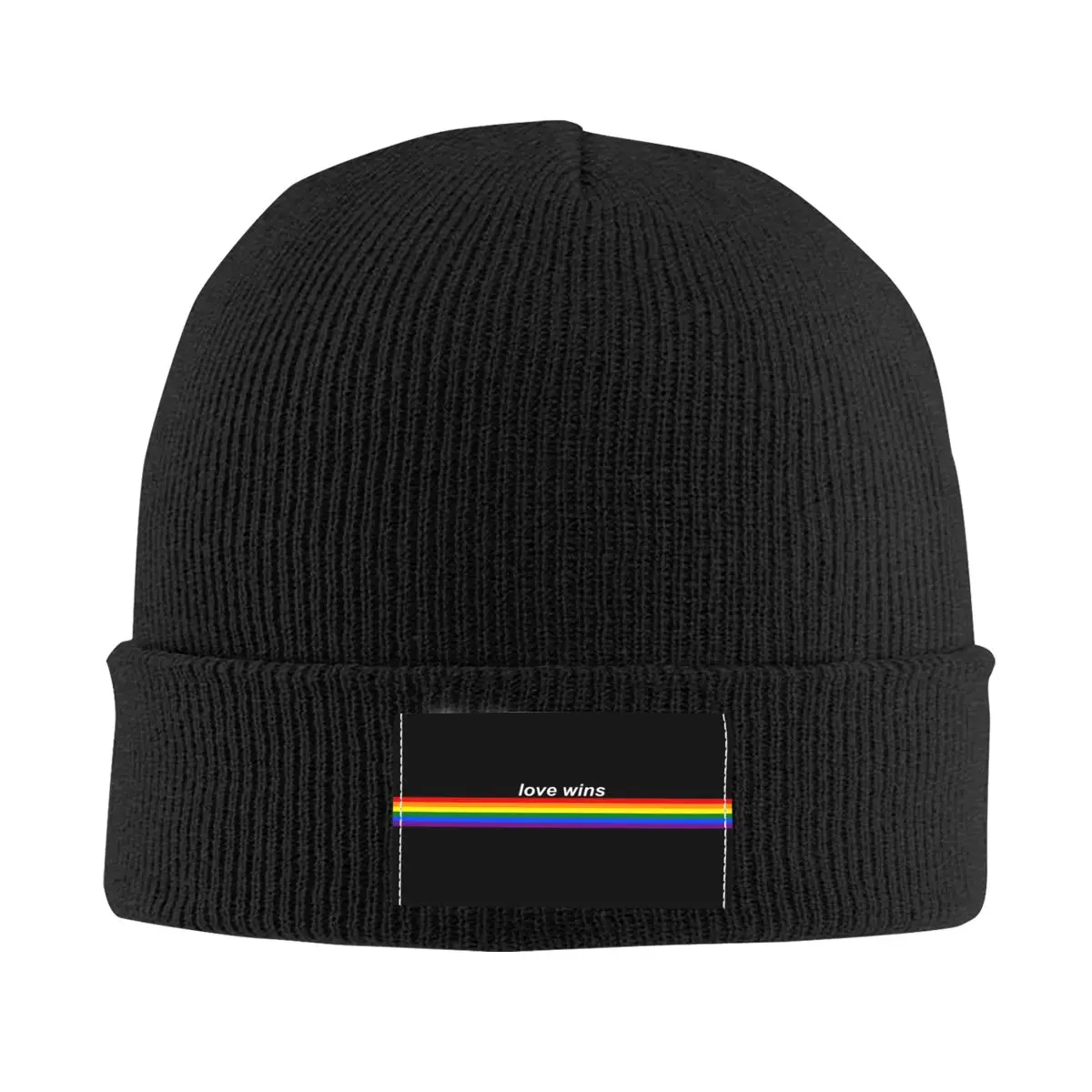

Love Wins Pride Stripe Bonnet Hat Knit Hat Unisex Adult GLBT LGBT Gay Lesbian Pride Flag Winter Warm Skullies Beanies Caps