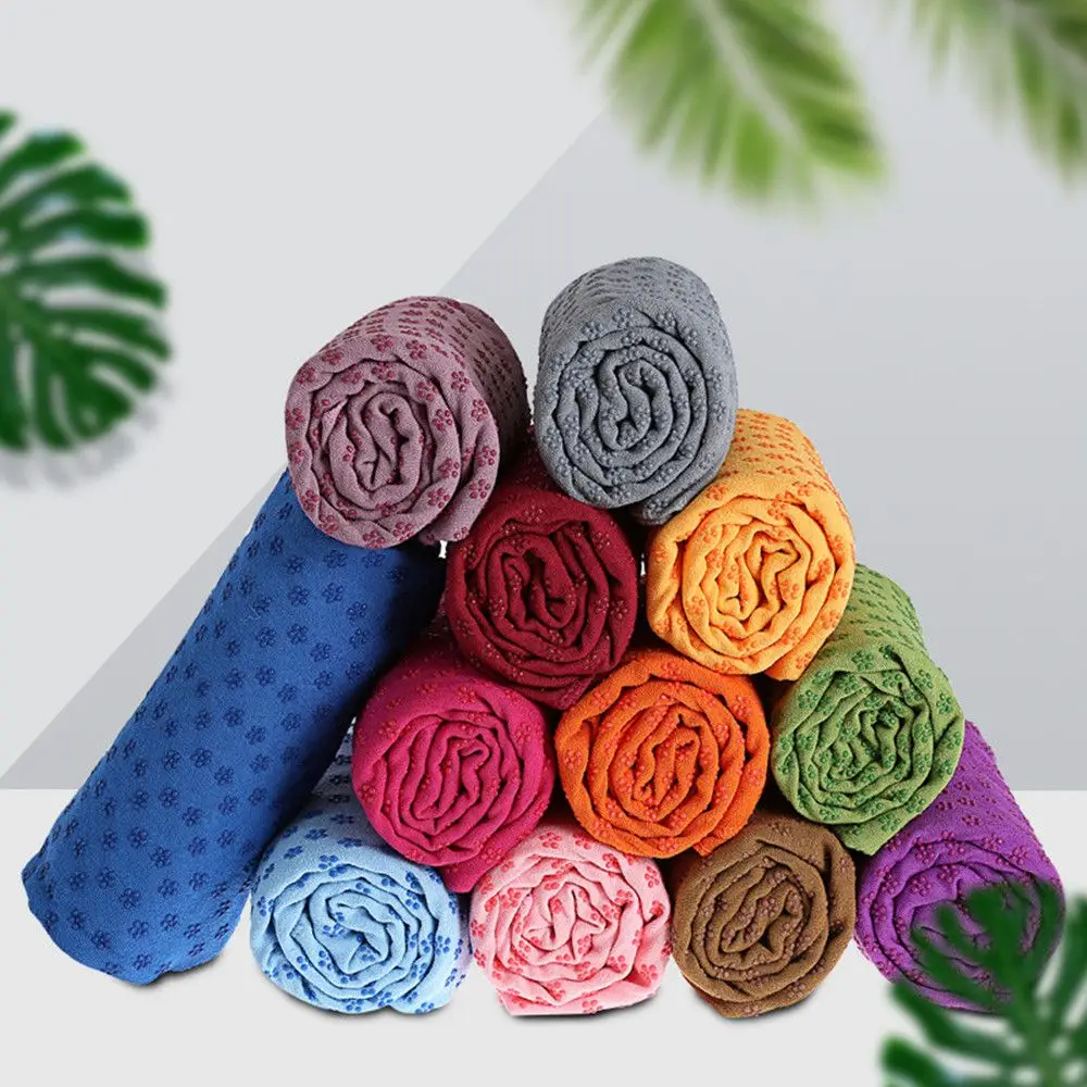 

183x63cm New Microfiber Sports With mesh bag Yoga Mat Pilates Towels Yoga Blankets Fitness Exercise