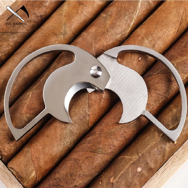 

2022 New Featured Premium Slim Stainless Steel Foldable Cigar Perforated Smoking Accessory