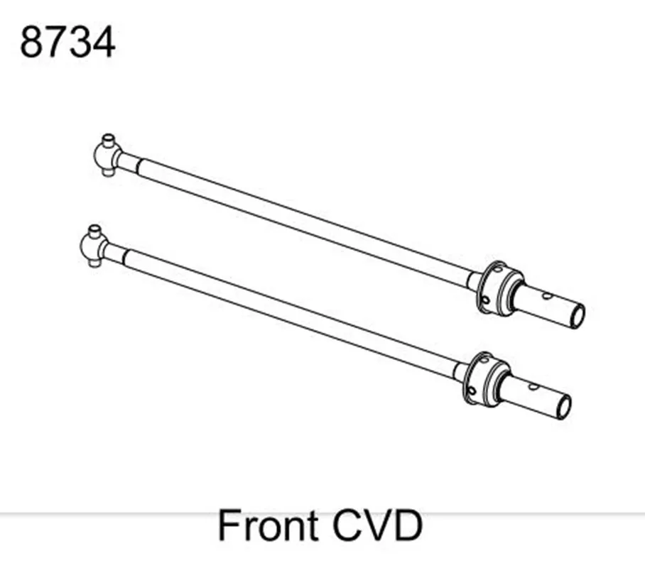 Фото Аксессуары для ZD Racing MX-07 1/7 RC Front CVDParts 8734 №1