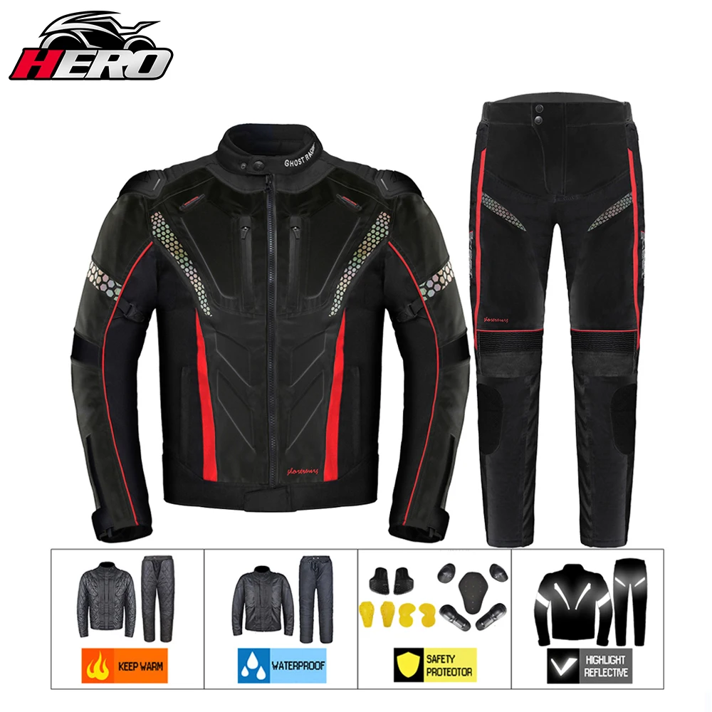 Motorcycle Riding Suit Breathable Split Riding Protection Motorcycle Sports Outdoor Anti-fall Clothing Four Seasons Universal