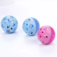 cat self excited toys paw print hollowed out cat bell toys interactive ball toy for cats funny scratch kitten cat supplies