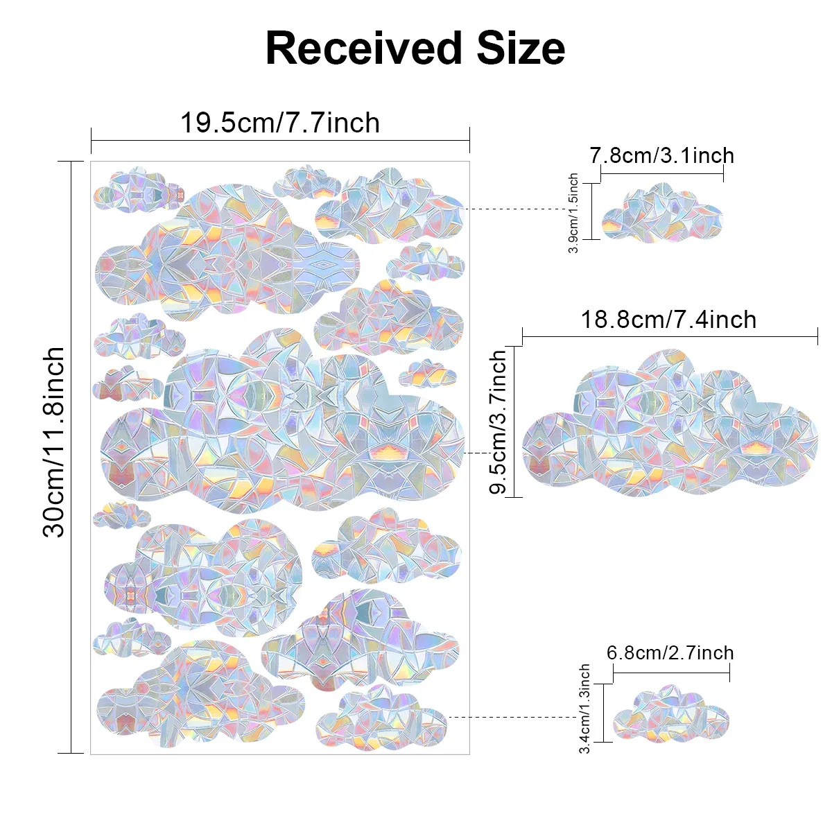 

Sensual Bee Рождественская пленка для окна 18 стилей
