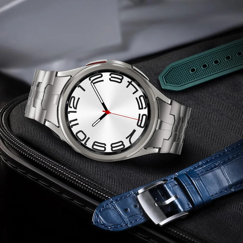 Ремешок из нержавеющей стали для Samsung Galaxy Watch 6 5 4 40/44 мм Pro 45 Classic 42/43/46/47 без зазоров