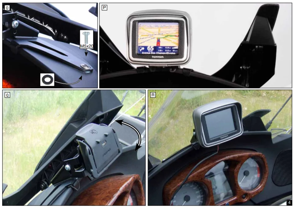 Фото R 1200RT R 1200 RT 2005 2006 2007 2008 2009 CNC держатель кронштейна навигации из нержавеющей стали для мотоцикла аксессуары для BMW R1200RT №4